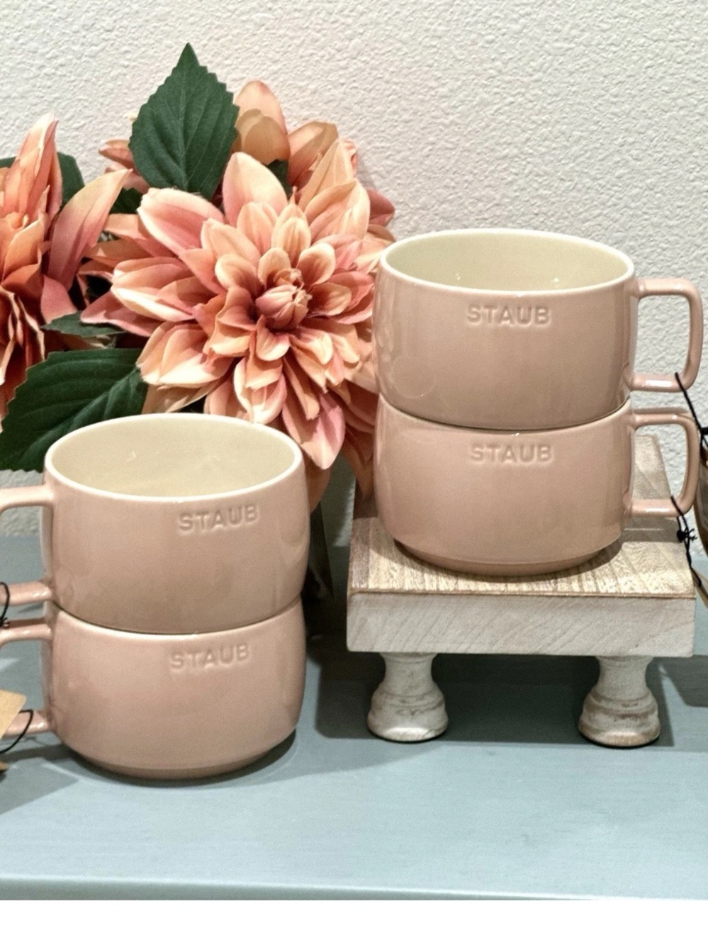 Set of 4 Staub 17oz / 500ml Light Pink
Stacking Mug Ceramic.